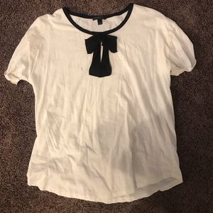 Jcrew bow tshirt size large